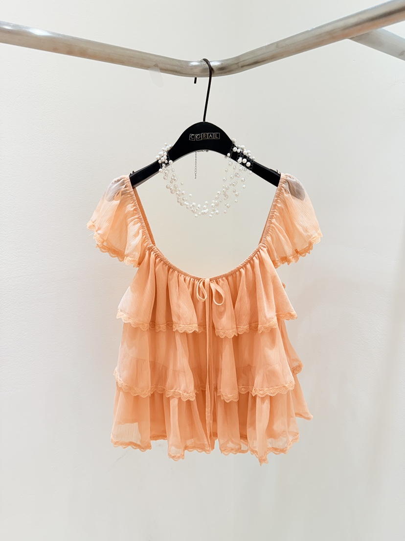 CORAL韓國代購女裝新品熱賣休閑職業推薦人氣26夏季襯衫蕾絲衫CORAL襯衫/蕾絲衫圖色3