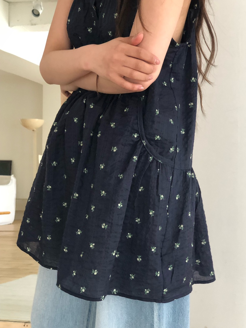 ONDO-P韓國直郵女士新款推薦職業休閑時尚26夏季連衣裙花朵ONDO-P連衣裙