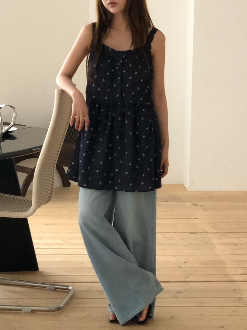 ONDO-P韓國直郵女士新款推薦職業休閑時尚26夏季連衣裙花朵ONDO-P連衣裙