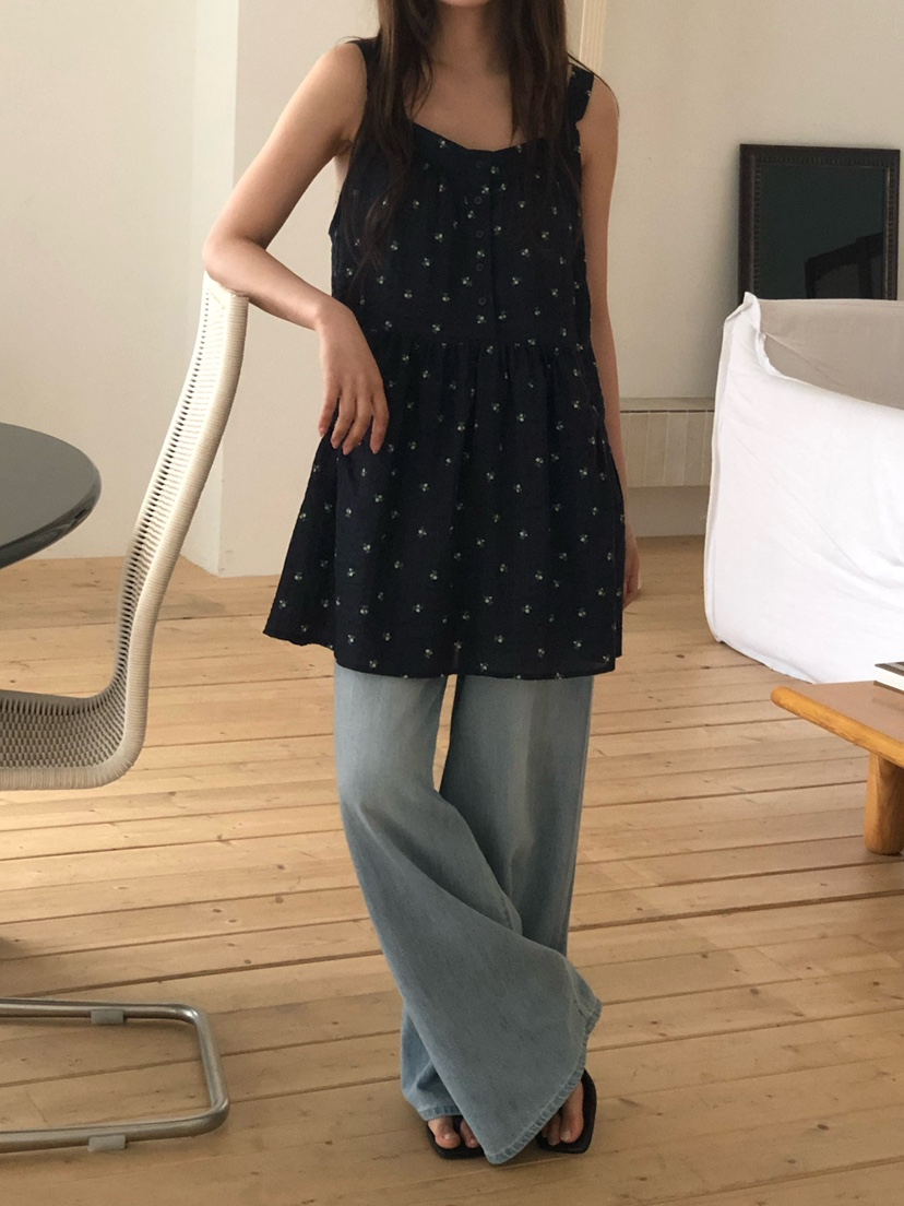 ONDO-P韓國直郵女士新款推薦職業休閑時尚26夏季連衣裙花朵ONDO-P連衣裙