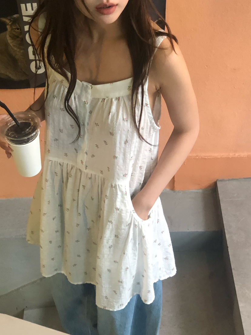 ONDO-P韓國直郵女士新款推薦職業休閑時尚26夏季連衣裙花朵ONDO-P連衣裙