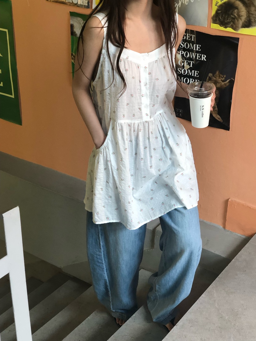 ONDO-P韓國直郵女士新款推薦職業休閑時尚26夏季連衣裙花朵ONDO-P連衣裙