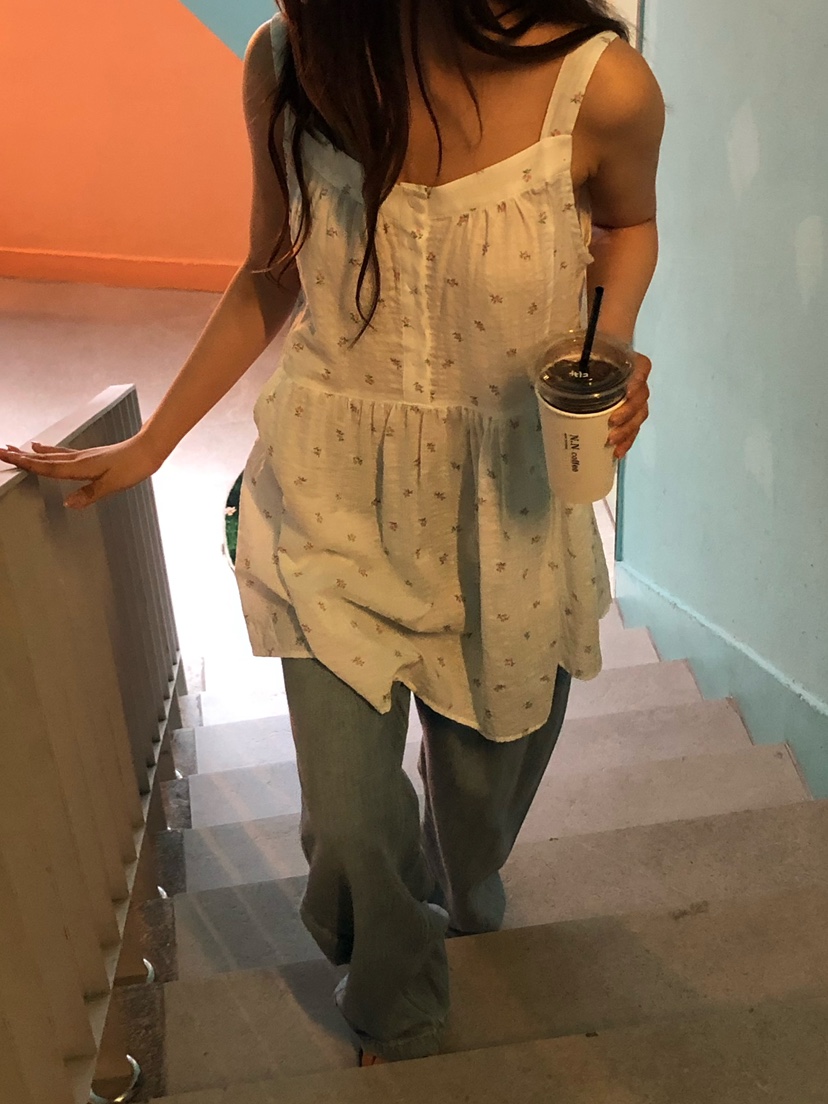 ONDO-P韓國直郵女士新款推薦職業休閑時尚26夏季連衣裙花朵ONDO-P連衣裙