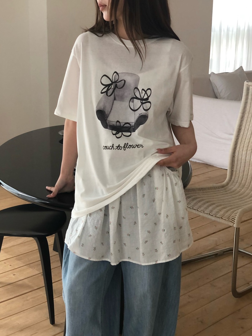 ONDO-P韓國直郵女士新款推薦職業休閑時尚26夏季連衣裙花朵ONDO-P連衣裙