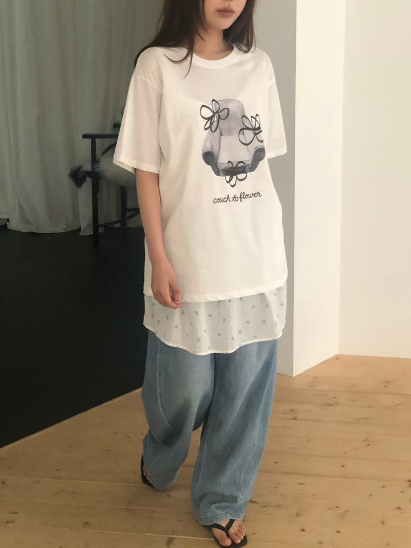 ONDO-P韓國直郵女士新款推薦職業休閑時尚26夏季連衣裙花朵ONDO-P連衣裙