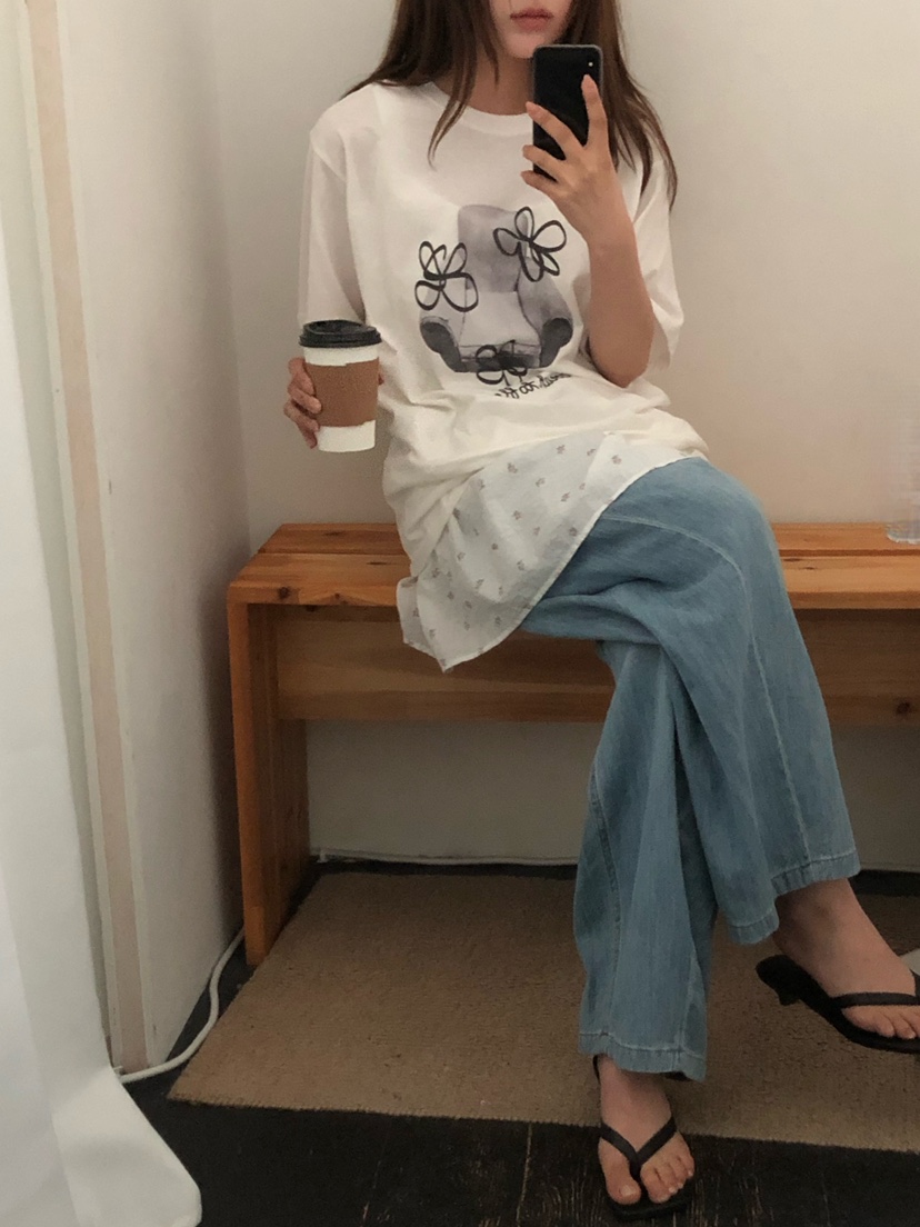 ONDO-P韓國直郵女士新款推薦職業休閑時尚26夏季連衣裙花朵ONDO-P連衣裙