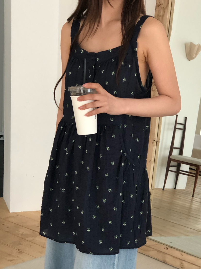 ONDO-P韓國直郵女士新款推薦職業休閑時尚26夏季連衣裙花朵ONDO-P連衣裙圖色2