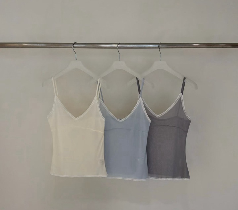 SYMBOL韓國東大門代購女裝新品人氣時尚吊帶背心刺繡腰帶SYMBOL吊帶/背心