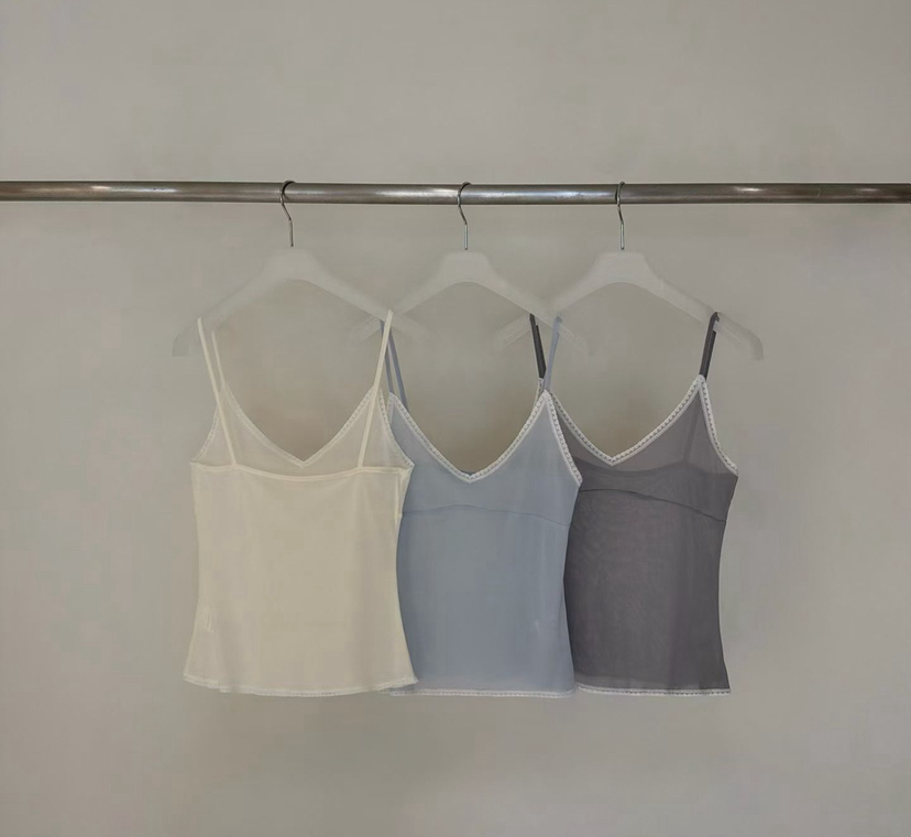 SYMBOL韓國東大門代購女裝新品人氣時尚吊帶背心刺繡腰帶SYMBOL吊帶/背心