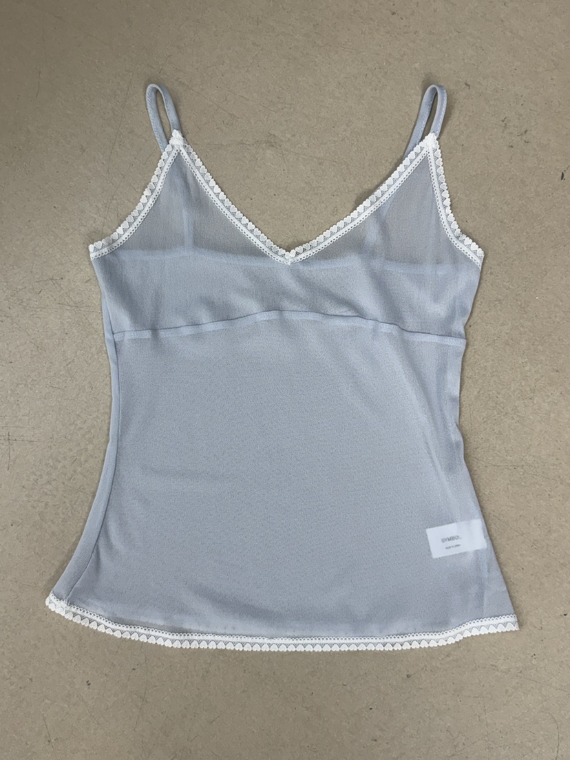 SYMBOL韓國東大門代購女裝新品人氣時尚吊帶背心刺繡腰帶SYMBOL吊帶/背心圖色1