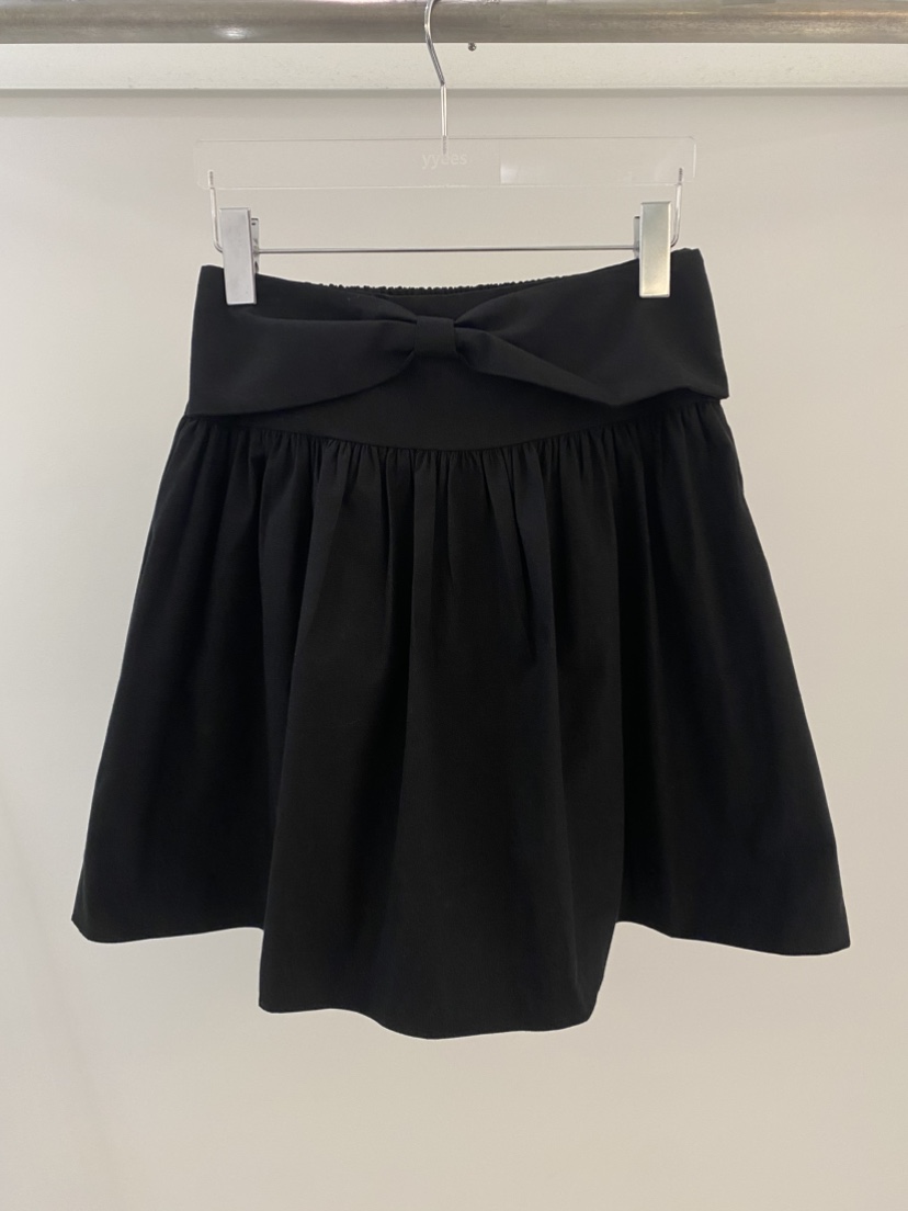 YES韓國代購女裝新品休閑熱賣職業人氣半身裙中短裙喇叭緞YES半身裙/中短裙圖色2