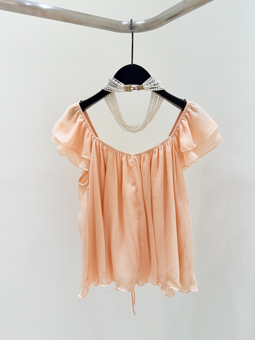 CORAL韓國直郵女士新款人氣推薦職業襯衫蕾絲衫荷葉邊雪紡CORAL襯衫/蕾絲衫