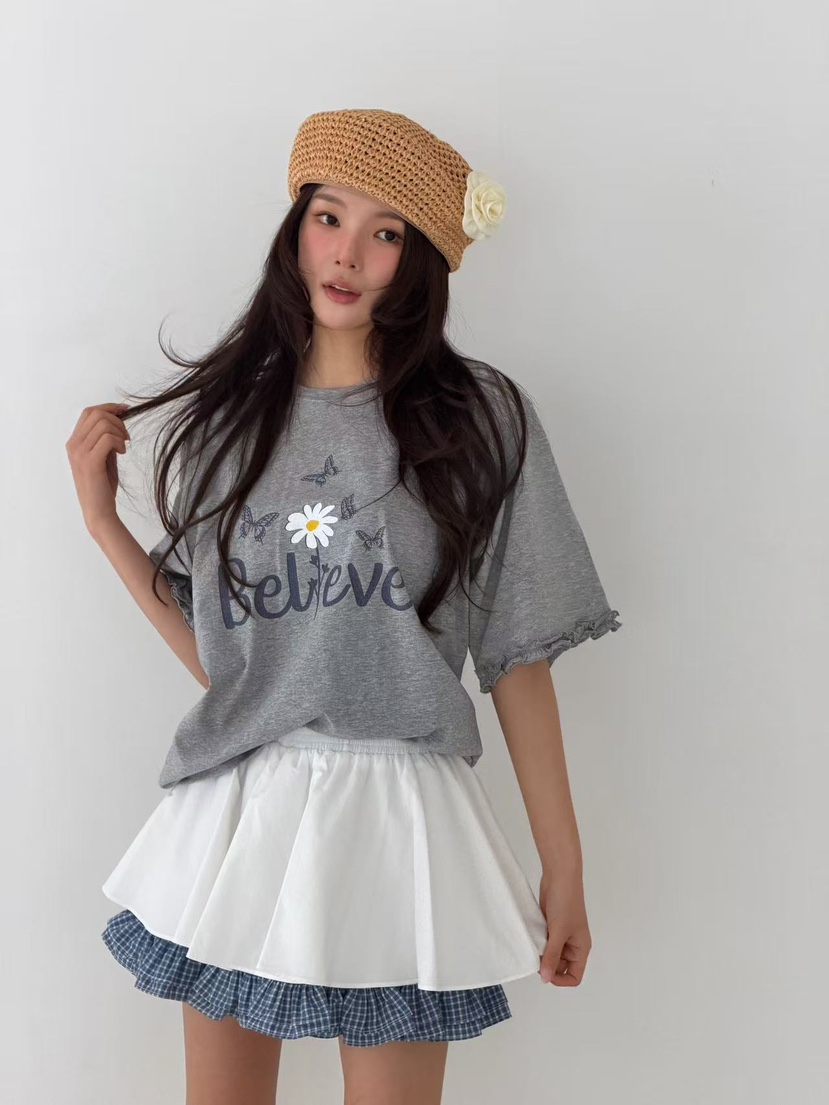 YES韓國東大門直郵女裝新款時尚熱賣人氣推薦26春夏職業T恤YEST恤