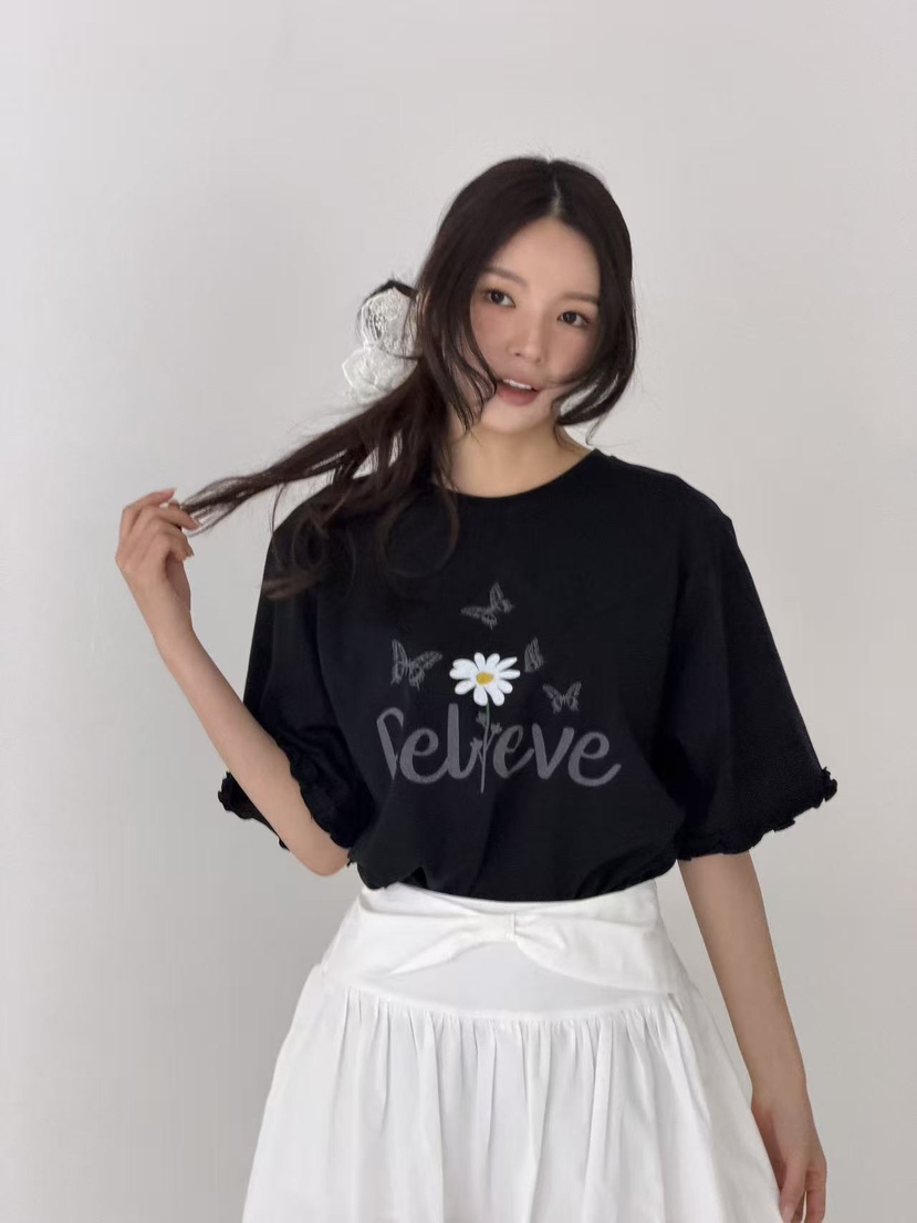 YES韓國東大門直郵女裝新款時尚熱賣人氣推薦26春夏職業T恤YEST恤