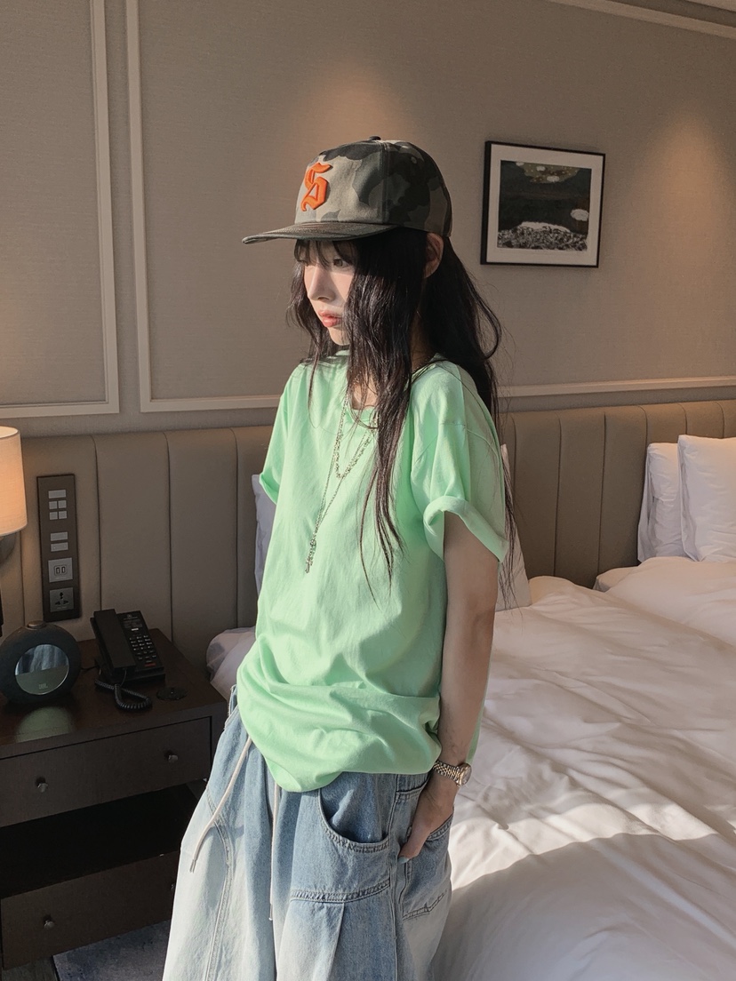 OURWAVE/OUR ROOM韓國代購女士新款職業推薦真品T恤絲綢棉Our Wave/Our RoomT恤