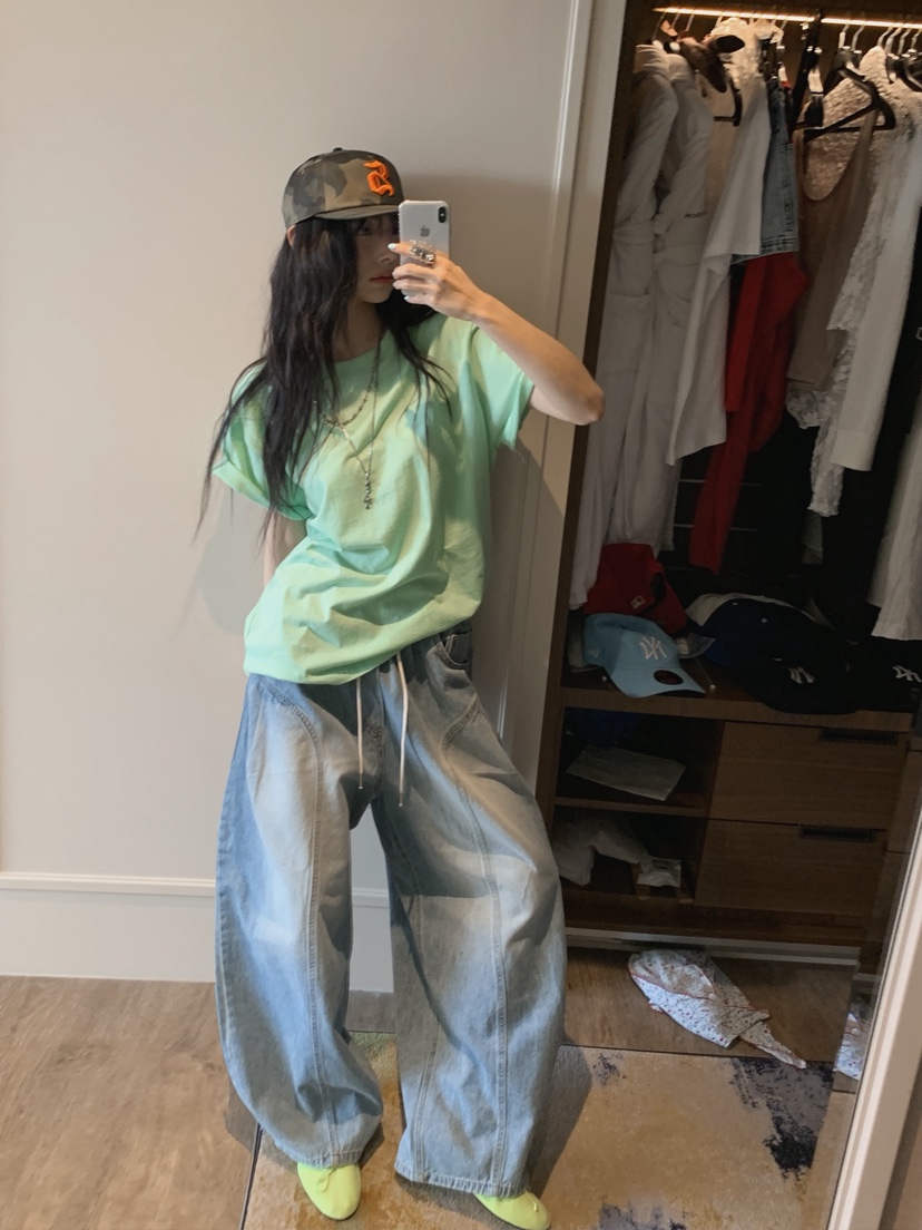 OURWAVE/OUR ROOM韓國代購女士新款職業推薦真品T恤絲綢棉Our Wave/Our RoomT恤