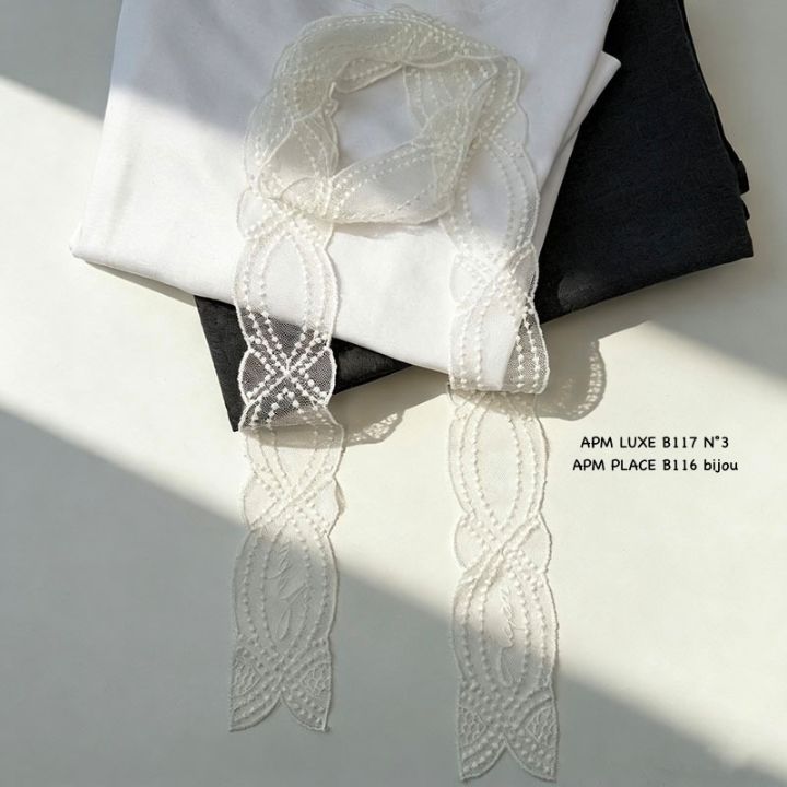 N3東大門實拍女士新款26春夏推薦真品休閑圍巾披肩蕾絲絲帶N3圍巾/披肩