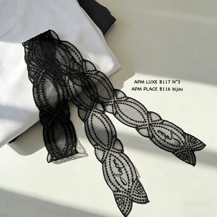 N3東大門實拍女士新款26春夏推薦真品休閑圍巾披肩蕾絲絲帶N3圍巾/披肩