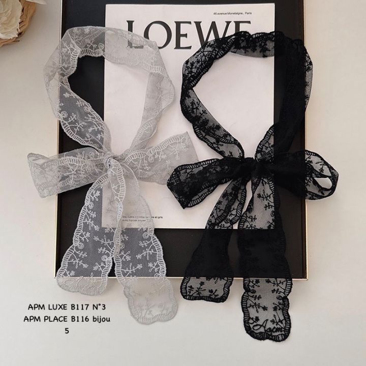 N3韓國代購女士新款26春夏職業推薦人氣圍巾披肩花朵蕾絲N3圍巾/披肩