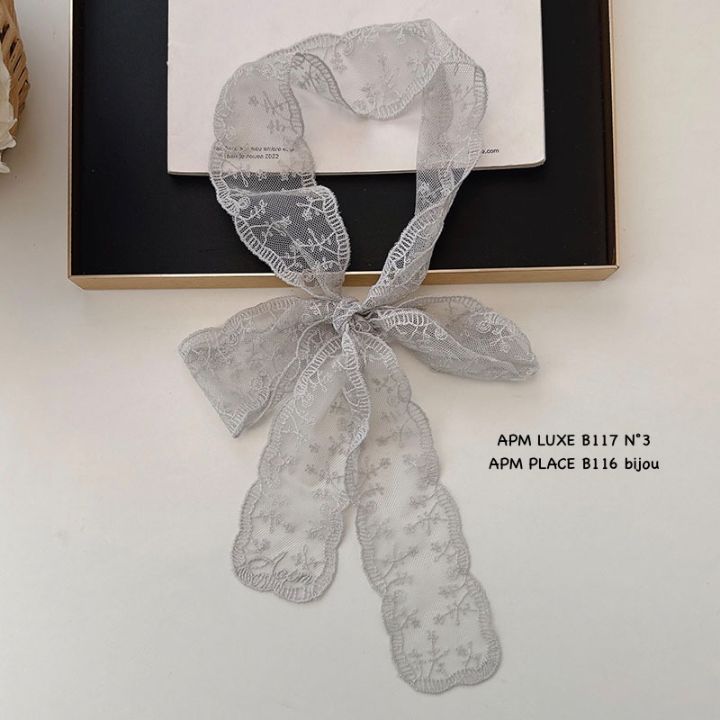 N3韓國代購女士新款26春夏職業推薦人氣圍巾披肩花朵蕾絲N3圍巾/披肩