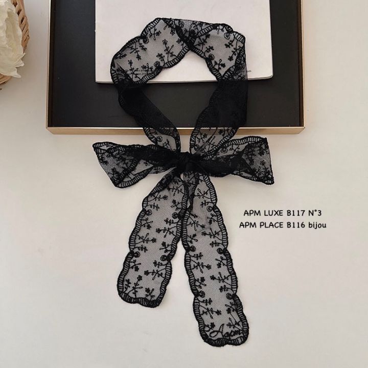 N3韓國代購女士新款26春夏職業推薦人氣圍巾披肩花朵蕾絲N3圍巾/披肩