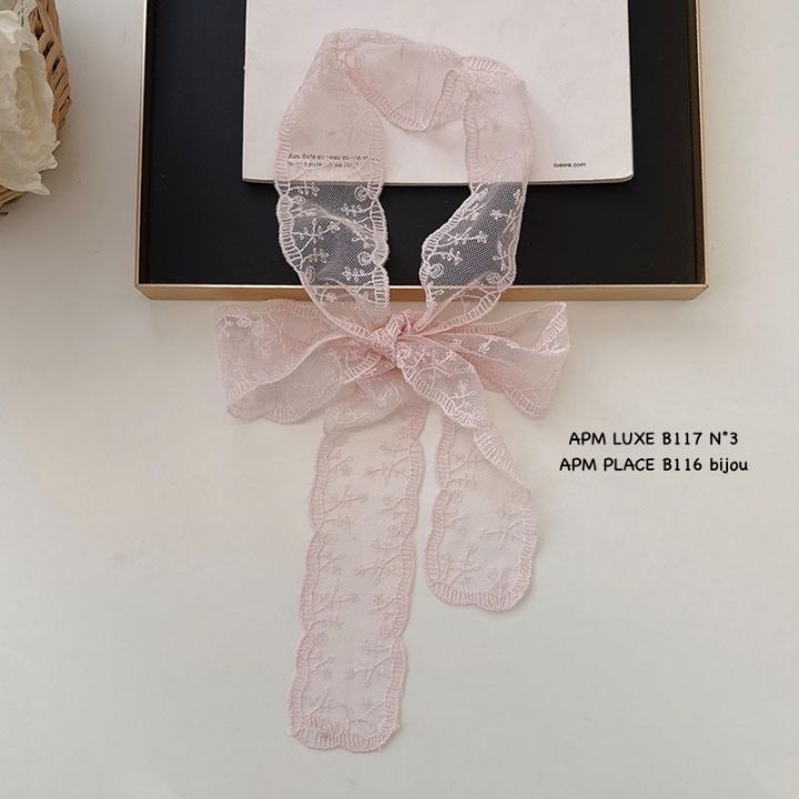 N3韓國代購女士新款26春夏職業推薦人氣圍巾披肩花朵蕾絲N3圍巾/披肩