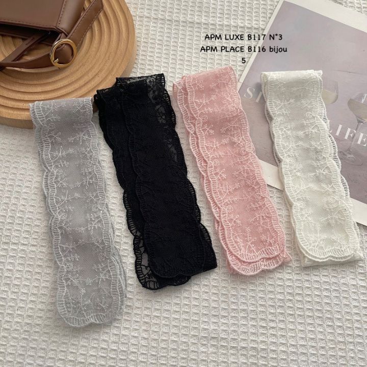 N3韓國代購女士新款26春夏職業推薦人氣圍巾披肩花朵蕾絲N3圍巾/披肩