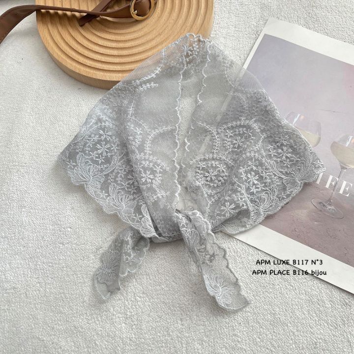 N3東大門直郵女士新款職業休閑人氣26春夏推薦圍巾披肩蕾絲N3圍巾/披肩圖色1