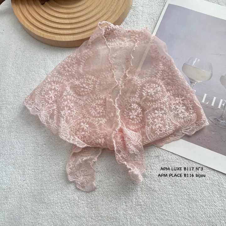 N3東大門直郵女士新款職業休閑人氣26春夏推薦圍巾披肩蕾絲N3圍巾/披肩圖色3