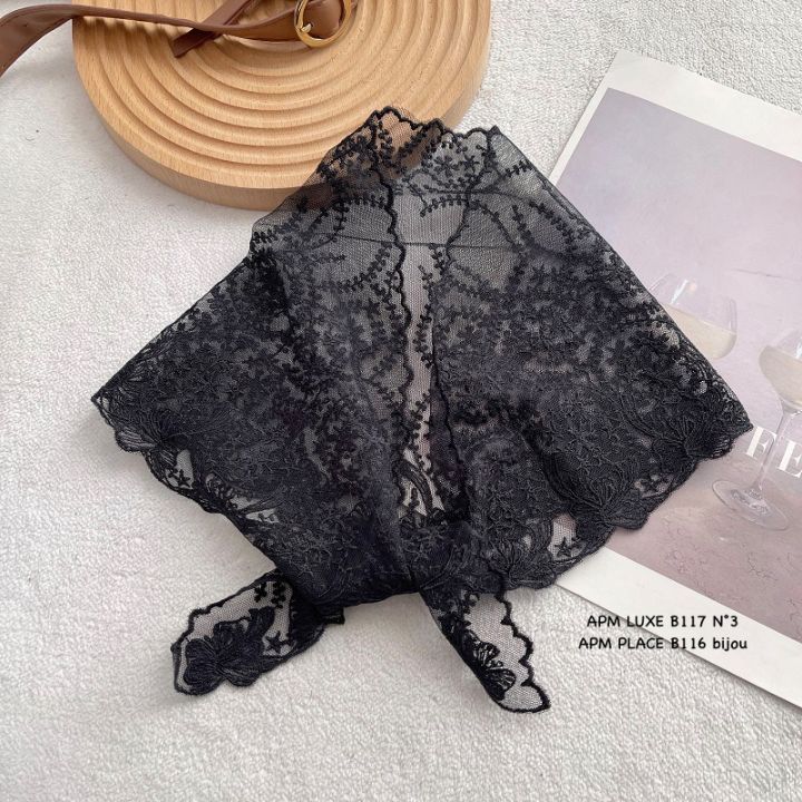 N3東大門直郵女士新款職業休閑人氣26春夏推薦圍巾披肩蕾絲N3圍巾/披肩圖色4