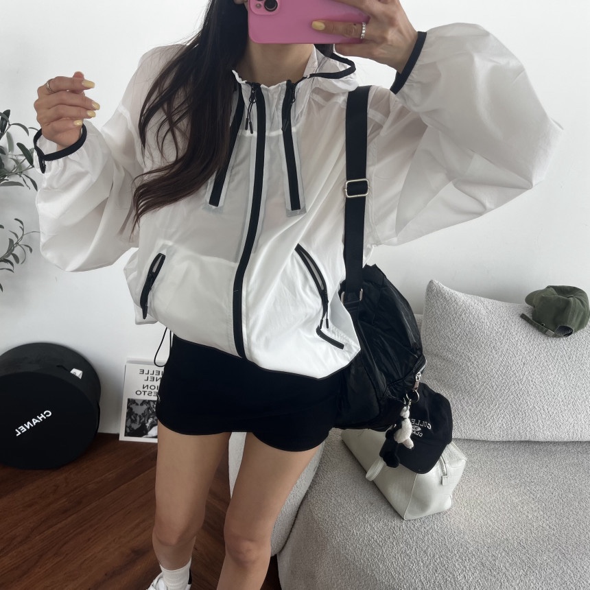 OURWAVE/OUR ROOM韓國代購女士新品真品時尚26春夏夾克拉鏈Our Wave/Our Room夾克