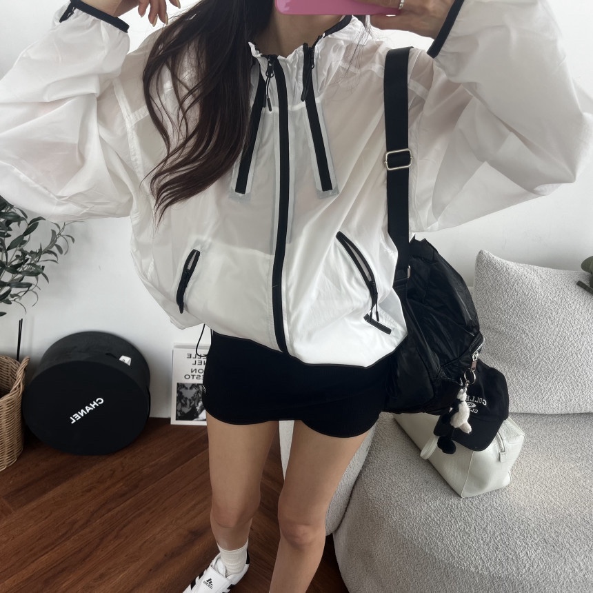 OURWAVE/OUR ROOM韓國代購女士新品真品時尚26春夏夾克拉鏈Our Wave/Our Room夾克