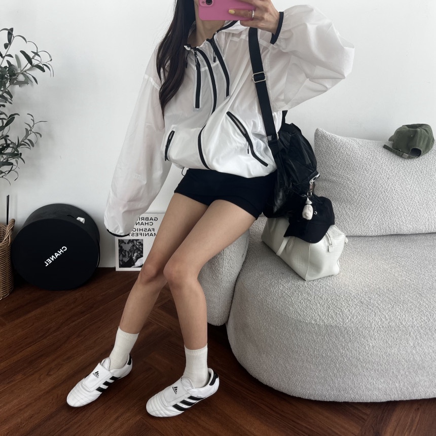 OURWAVE/OUR ROOM韓國代購女士新品真品時尚26春夏夾克拉鏈Our Wave/Our Room夾克