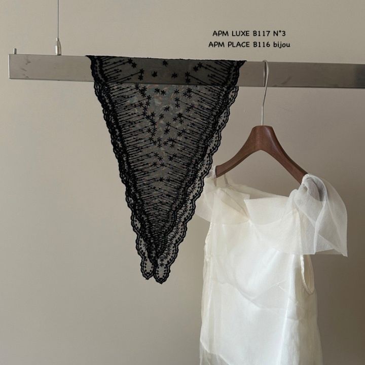 N3東大門直郵女裝新款時尚推薦26春夏人氣休閑圍巾披肩蕾絲N3圍巾/披肩