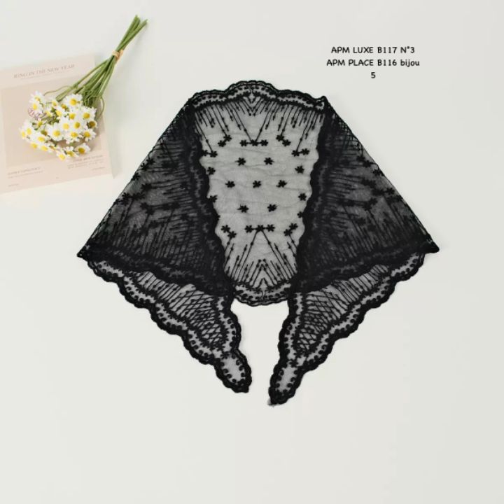 N3東大門直郵女裝新款時尚推薦26春夏人氣休閑圍巾披肩蕾絲N3圍巾/披肩圖色1