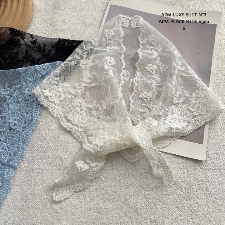 N3東大門直郵女士新品熱賣休閑職業時尚圍巾披肩小花蕾絲N3圍巾/披肩