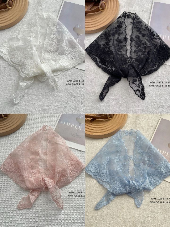 N3東大門直郵女士新品熱賣休閑職業時尚圍巾披肩小花蕾絲N3圍巾/披肩