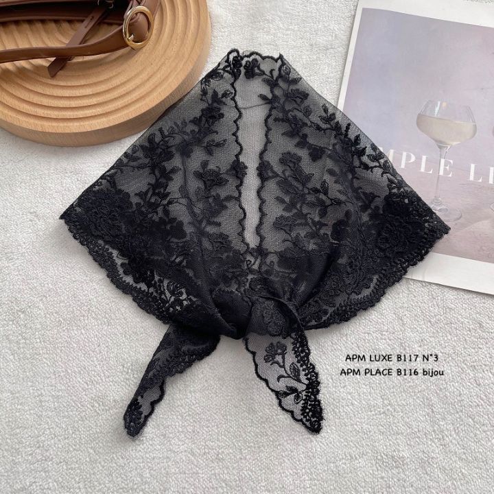 N3東大門直郵女士新品熱賣休閑職業時尚圍巾披肩小花蕾絲N3圍巾/披肩圖色1