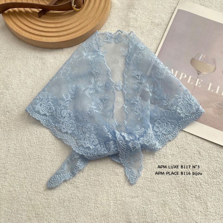 N3東大門直郵女士新品熱賣休閑職業時尚圍巾披肩小花蕾絲N3圍巾/披肩圖色3