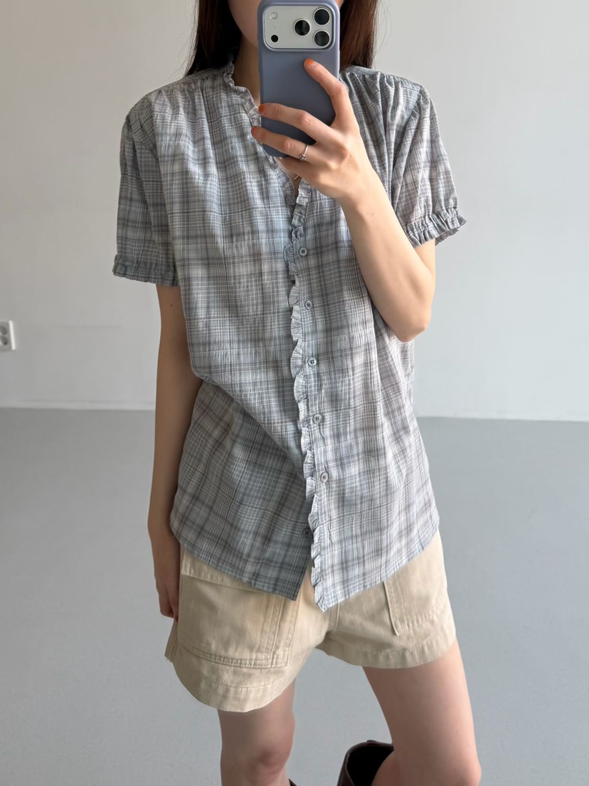 ARKIE/TAF東大門實拍韓國女士新款休閑職業人氣襯衫蕾絲衫ARKIE/TAF襯衫/蕾絲衫