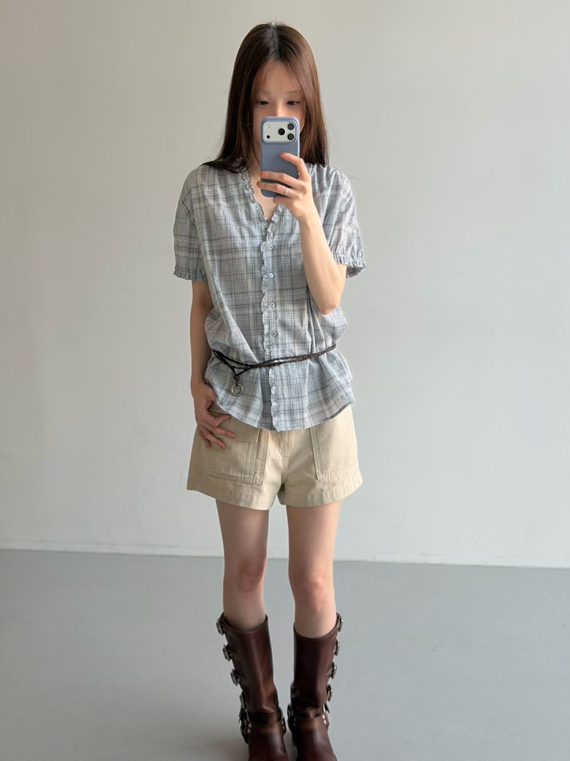 ARKIE/TAF東大門實拍韓國女士新款休閑職業人氣襯衫蕾絲衫ARKIE/TAF襯衫/蕾絲衫