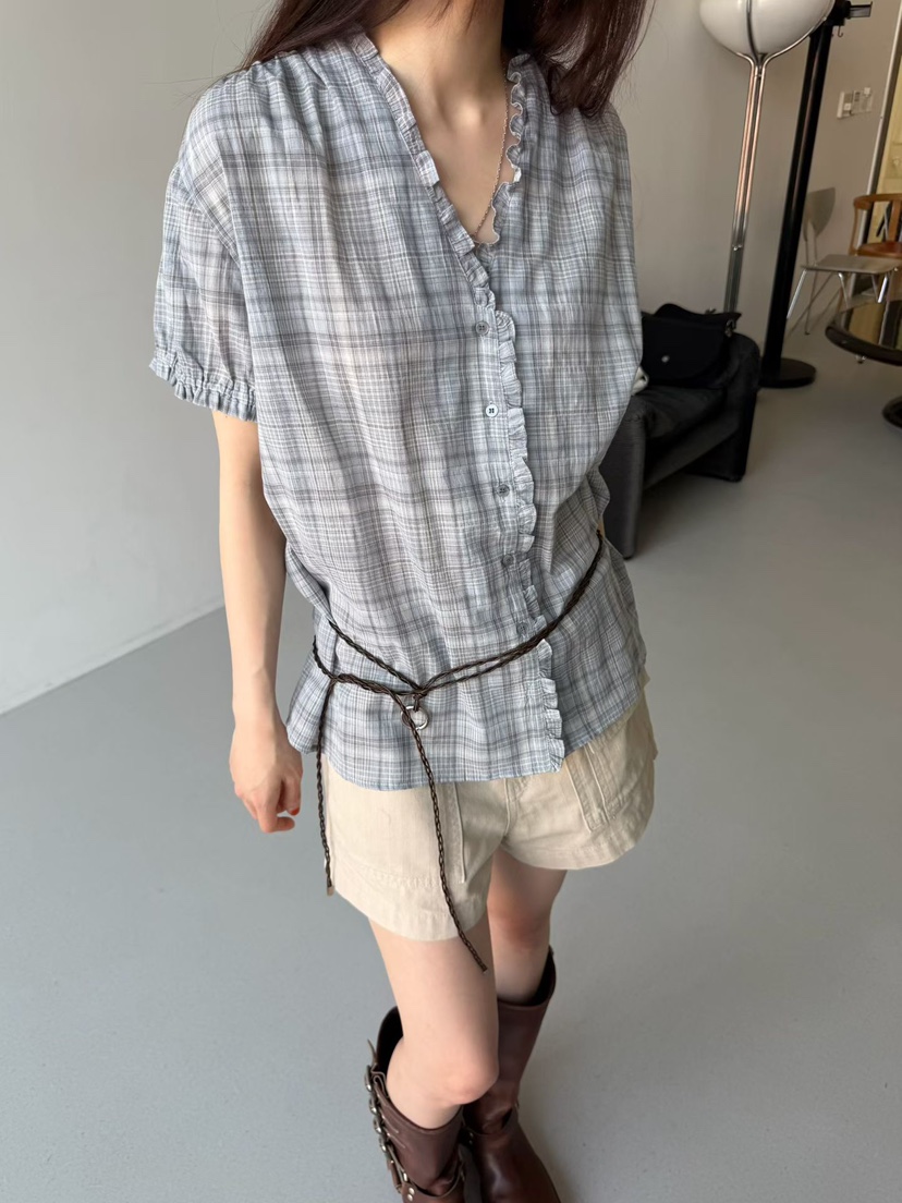 ARKIE/TAF東大門實拍韓國女士新款休閑職業人氣襯衫蕾絲衫ARKIE/TAF襯衫/蕾絲衫