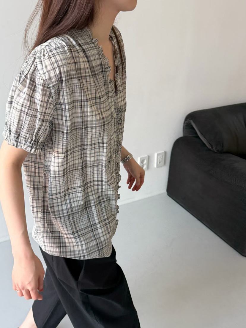 ARKIE/TAF東大門實拍韓國女士新款休閑職業人氣襯衫蕾絲衫ARKIE/TAF襯衫/蕾絲衫