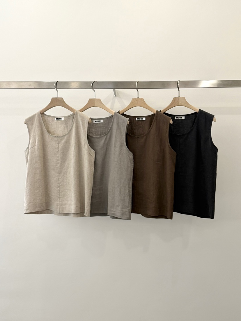 MONE-A韓國直郵女士新款時尚熱賣職業人氣休閑吊帶背心亞麻MONE-A吊帶/背心
