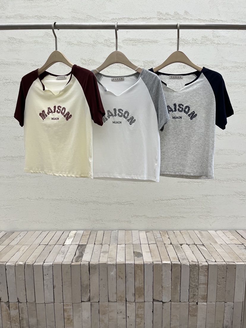 DARAK韓國代購女士新款人氣時尚26春夏熱賣推薦休閑職業T恤DARAKT恤