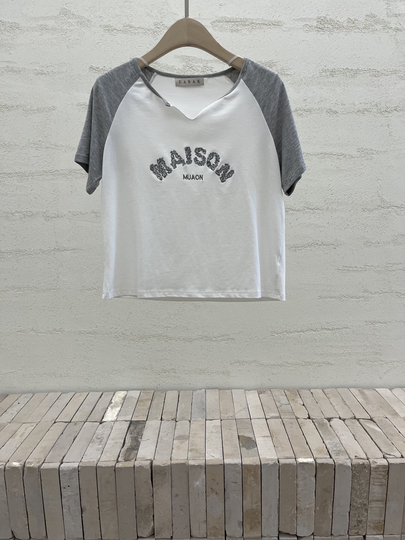 DARAK韓國代購女士新款人氣時尚26春夏熱賣推薦休閑職業T恤DARAKT恤圖色1