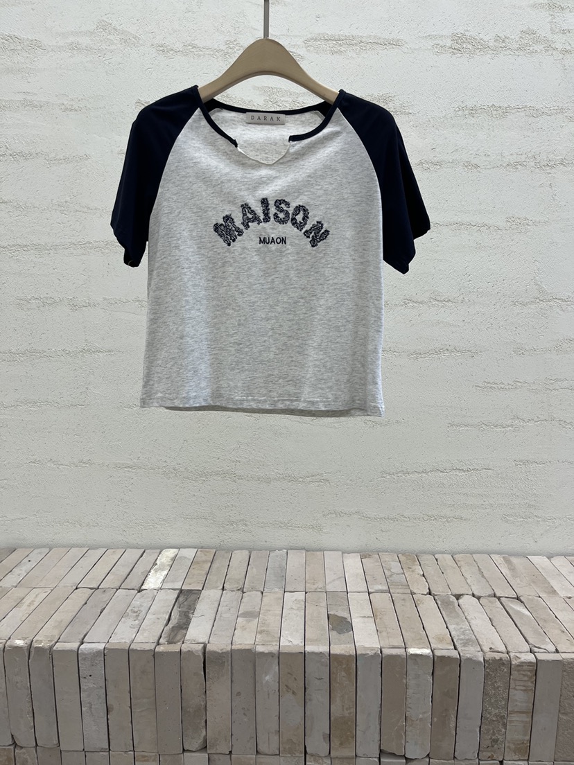 DARAK韓國代購女士新款人氣時尚26春夏熱賣推薦休閑職業T恤DARAKT恤圖色2