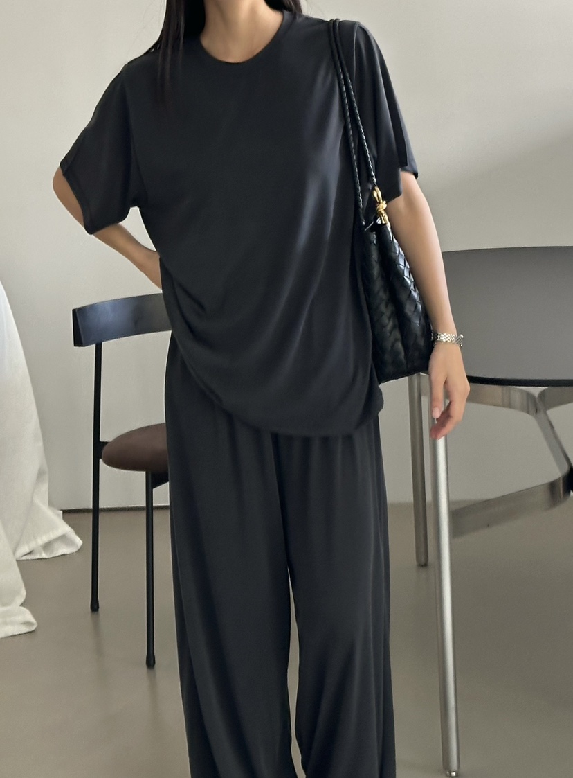 LE VASE韓國代購女士新款人氣26夏季推薦休閑職業休閑褲LE VASE休閑褲