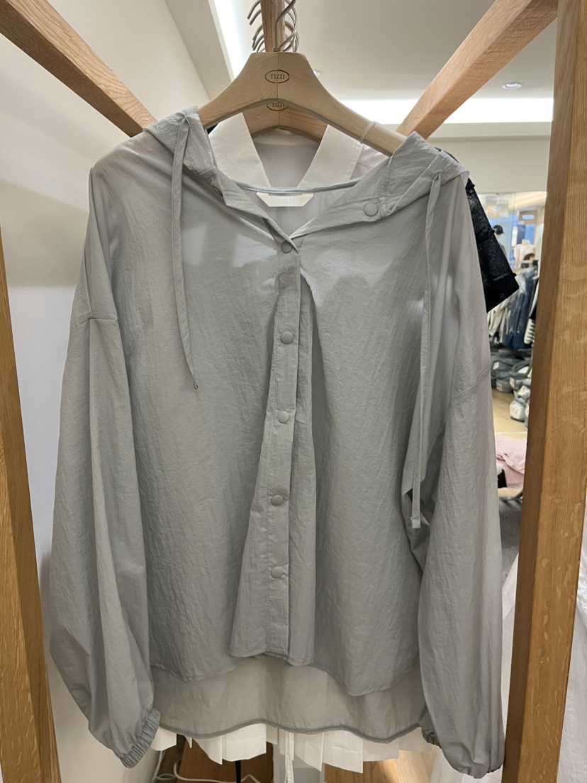 TIZZI韓國代購女裝新品26夏季休閑26春夏推薦時尚襯衫蕾絲衫TIZZI襯衫/蕾絲衫圖色2