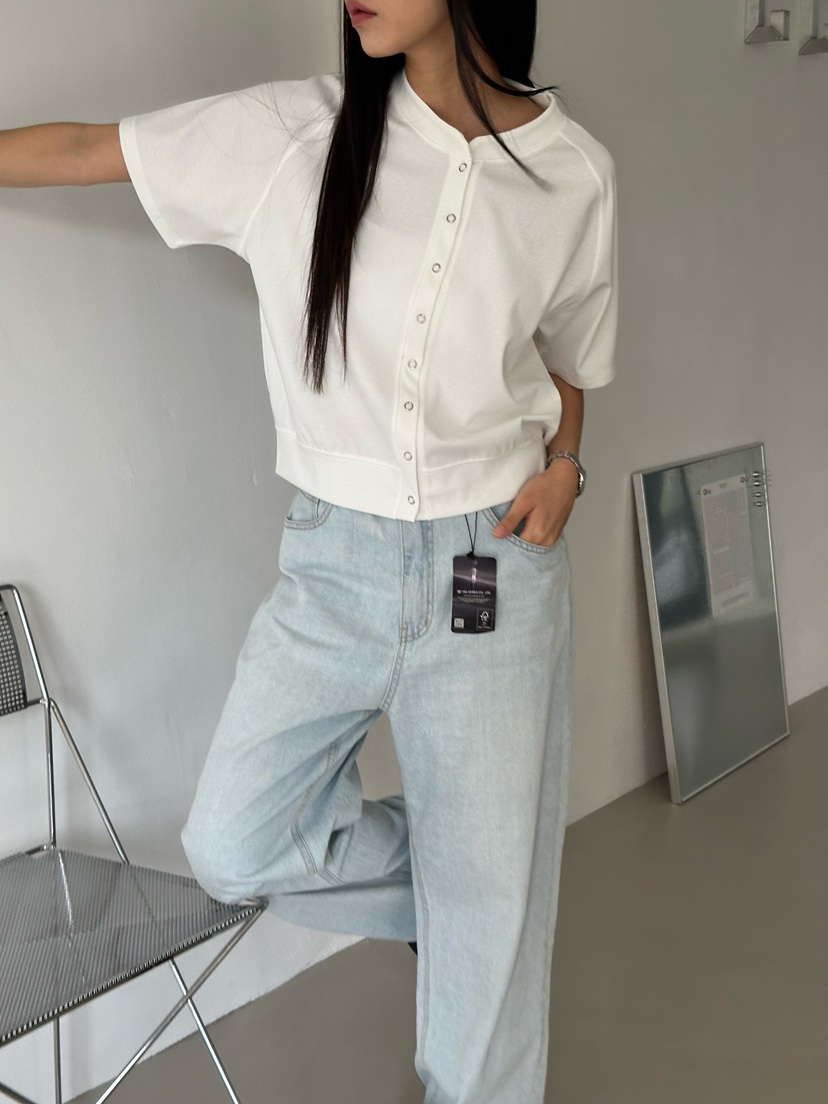 LE VASE東大門實拍韓國女士新款人氣休閑職業26春夏T恤開衫LE VASET恤